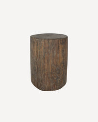 Casa Round Stump Side Table - Walnut