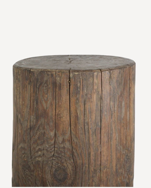 Casa Round Stump Side Table - Walnut
