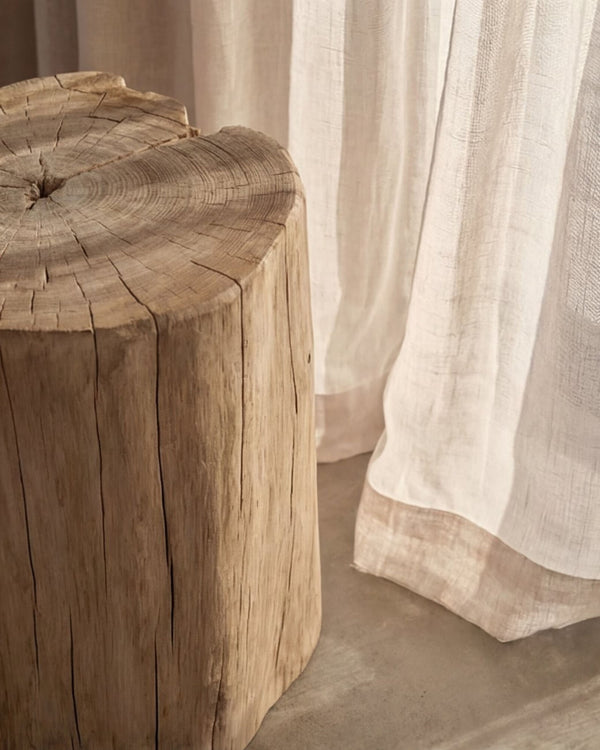 Casa Round Stump Side Table - Natural