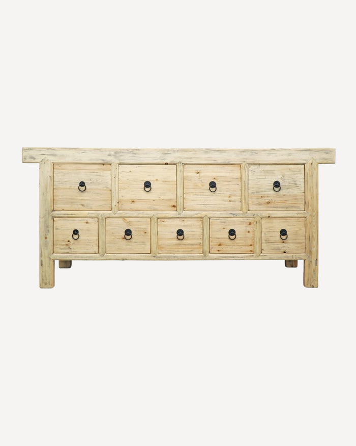 Pavia Sideboard - 9 Drawer - Natural