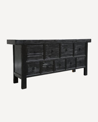 Pavia Sideboard - 9 Drawer - Black