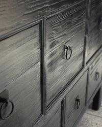 Pavia Sideboard - 9 Drawer - Black