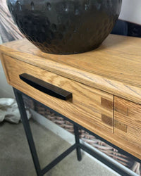Hartley Console - 3 Drawer - Natural Oak