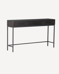 Hartley Console - 3 Drawer - Deep Oak