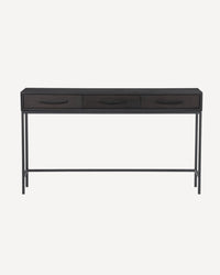 Hartley Console - 3 Drawer - Deep Oak