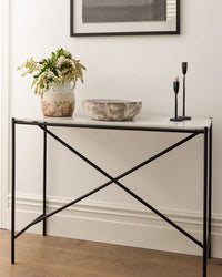 Calypso Iron and Marble Console