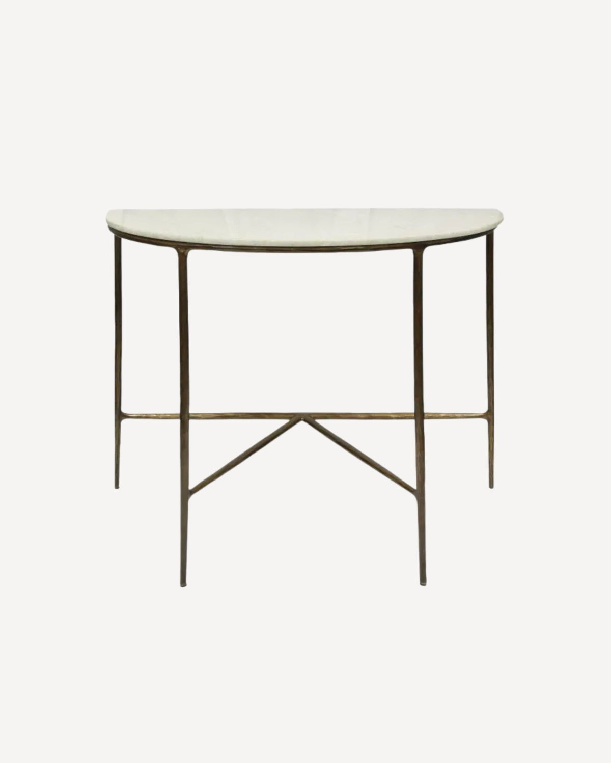 Half Round Marble Console