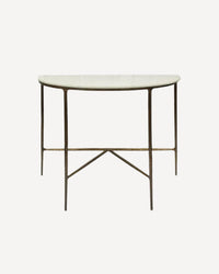 Half Round Marble Console