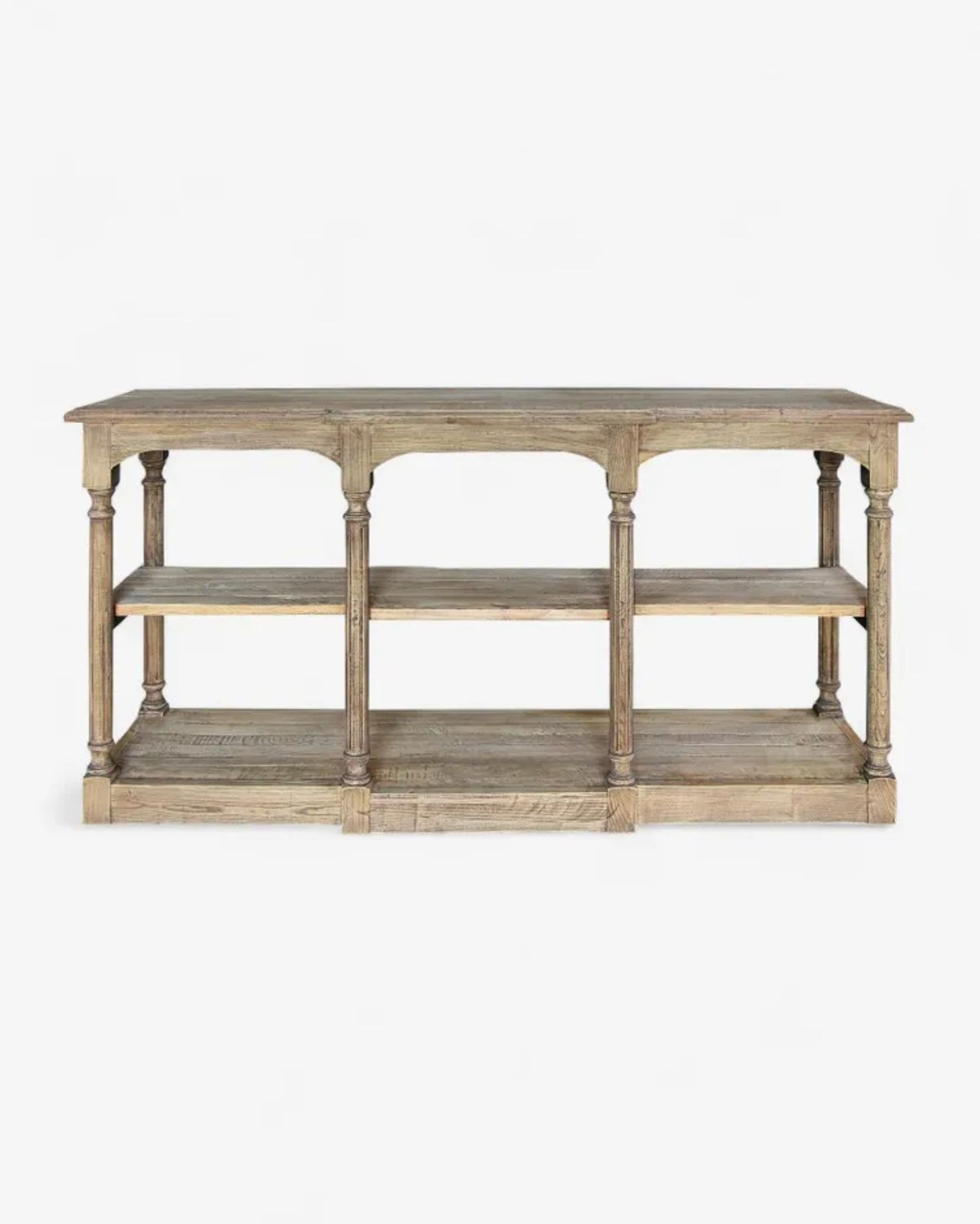 Breakfront Oak Hall Table