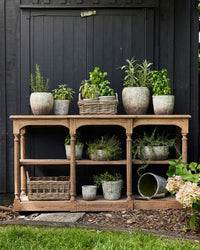 Breakfront Oak Hall Table