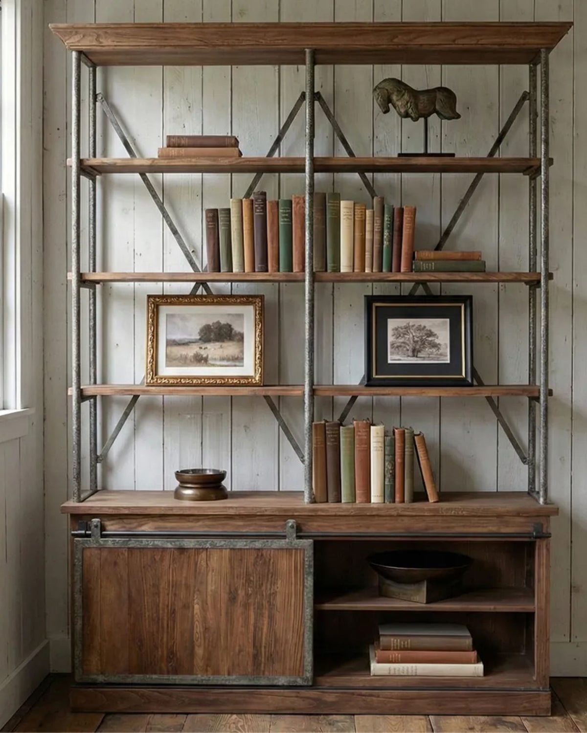 Sliding Door Bookshelf