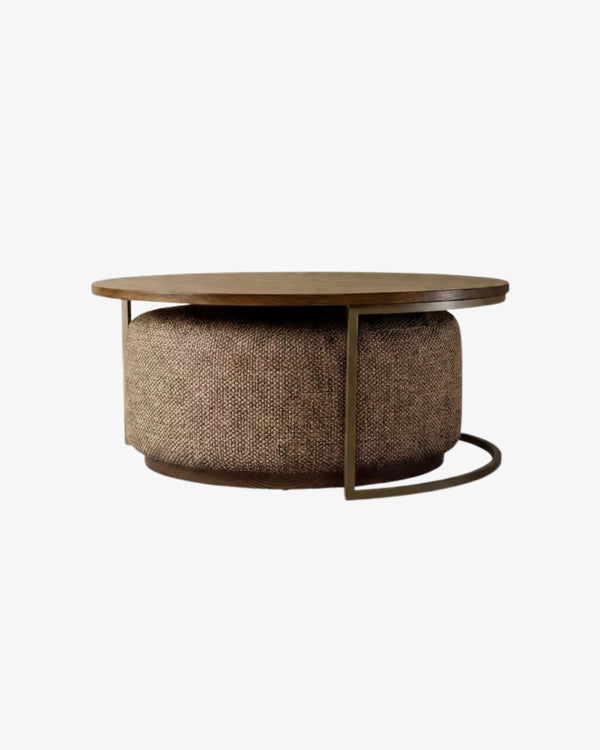 Edison Coffee Table + Ottoman - Coffee