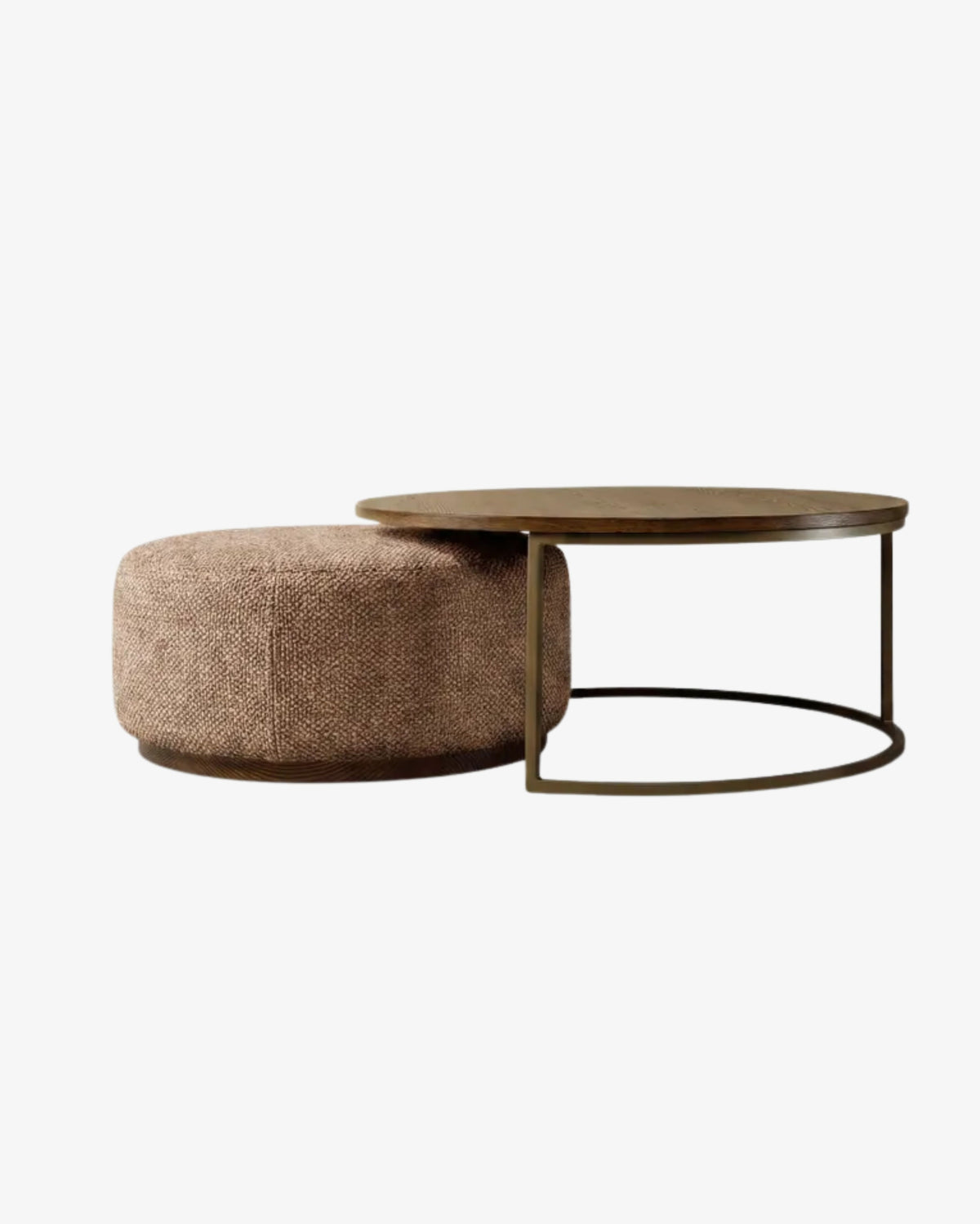 Edison Coffee Table + Ottoman - Coffee
