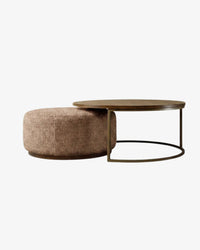 Edison Coffee Table + Ottoman - Coffee