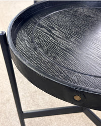 Corelli Round Side Table - Black