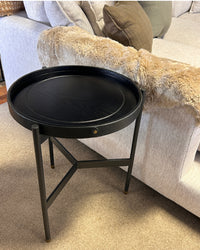 Corelli Round Side Table - Black
