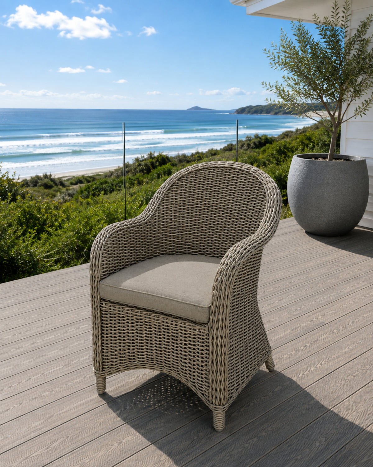 Panama Outdoor Chair - Stone
