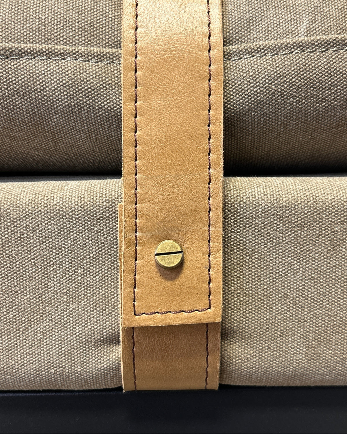 Bayley Bench with Leather Straps - Moss
