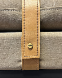 Bayley Bench with Leather Straps - Moss