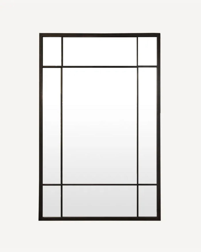 Rectangle Iron Grid Mirror - 140CM
