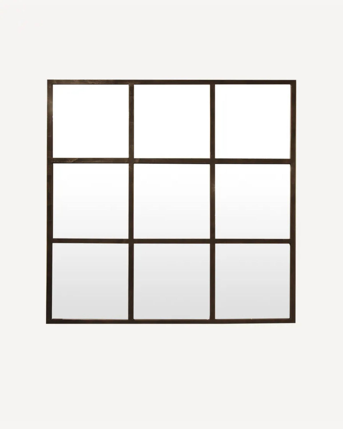 Square Iron Grid Mirror - 100CM