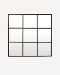 Square Iron Grid Mirror - 100CM