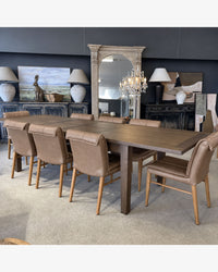 Maxson Leather Dining Chair - Toffee Brown Leather