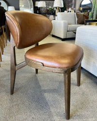 Aspen Brown Leather Dining Chair