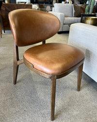 Aspen Brown Leather Dining Chair