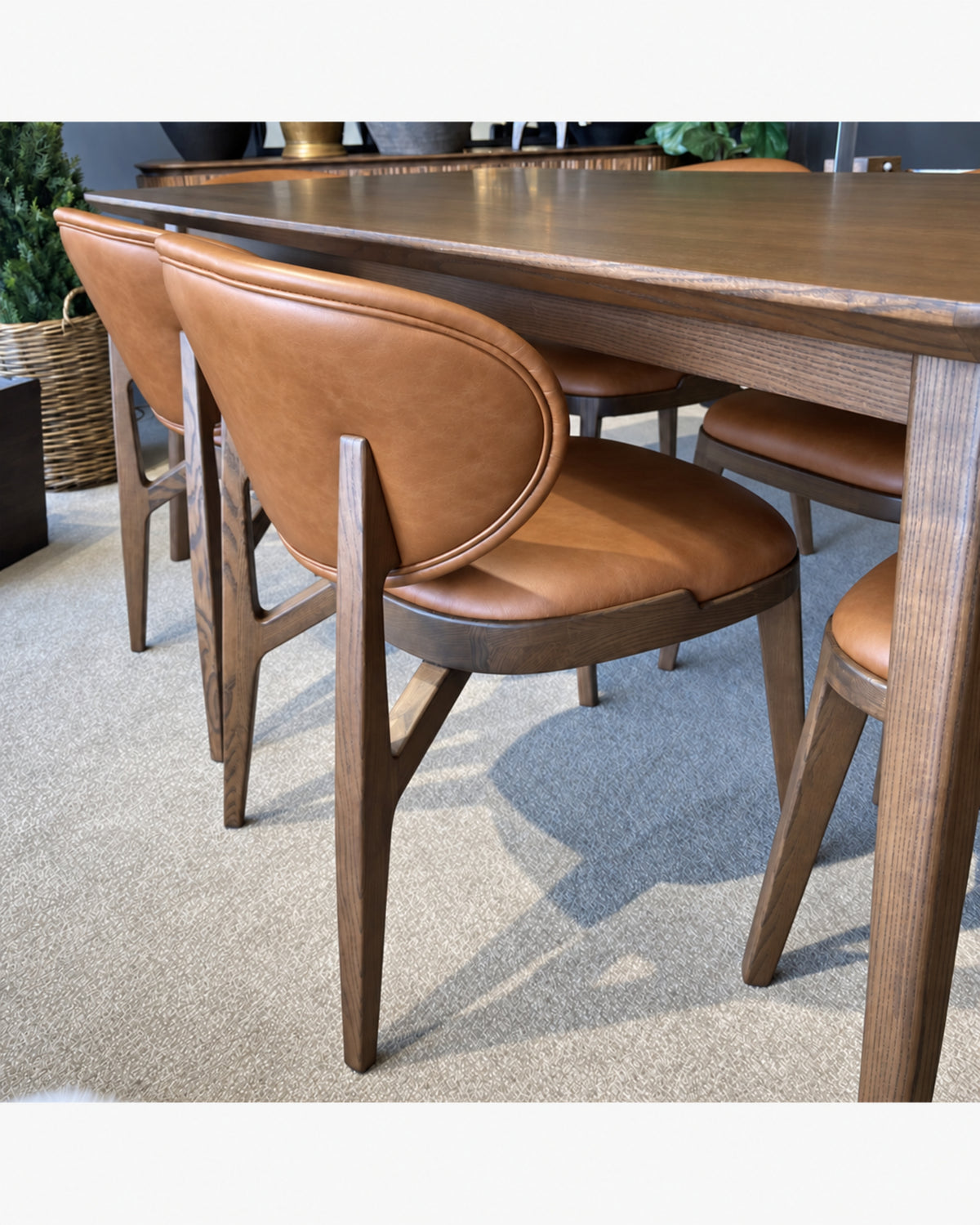 Aspen Brown Leather Dining Chair