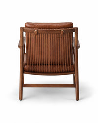 Milan Armchair - Brown Leather - Chocolate Ash