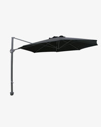 Shelta Navare Cantilever Umbrella + 4 Piece Resin Base - O'bravia™ Fabric - 3.3m Octagonal - Black