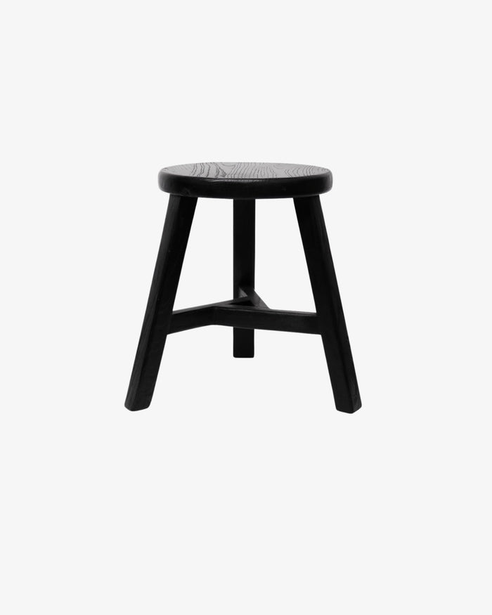 Pavia Side Table / Stool - Black - Round