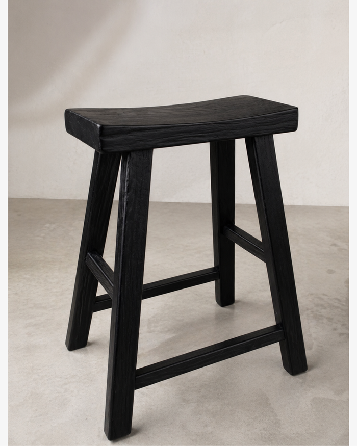Ventura Elm Barstool - Black