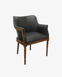 Boston Black Leather Chair