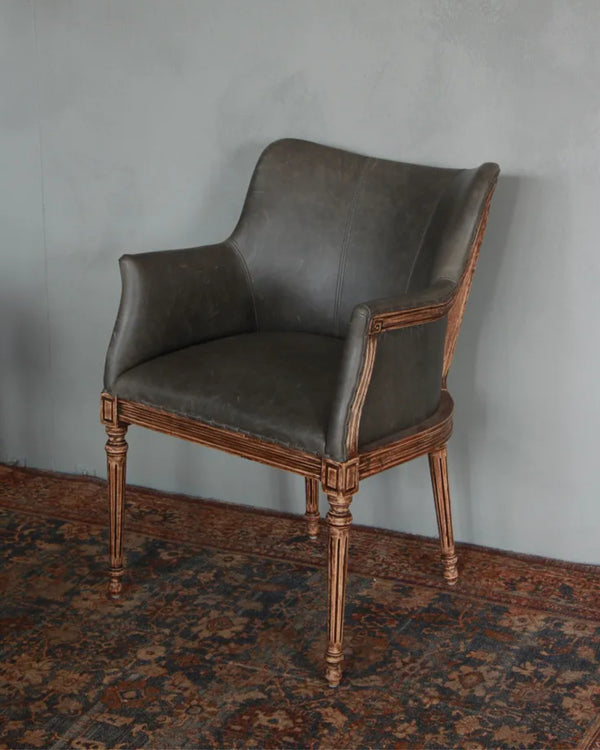 Boston Black Leather Chair