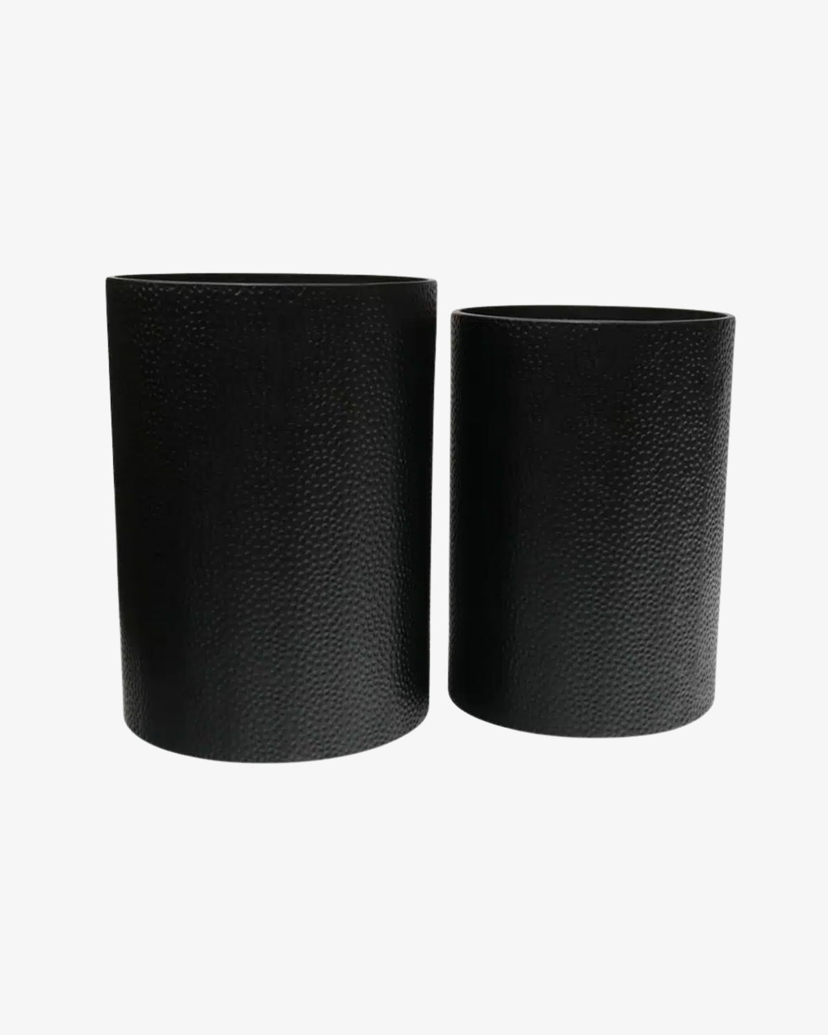 Drum Black Side Tables - Set of 2