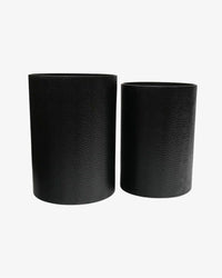 Drum Black Side Tables - Set of 2