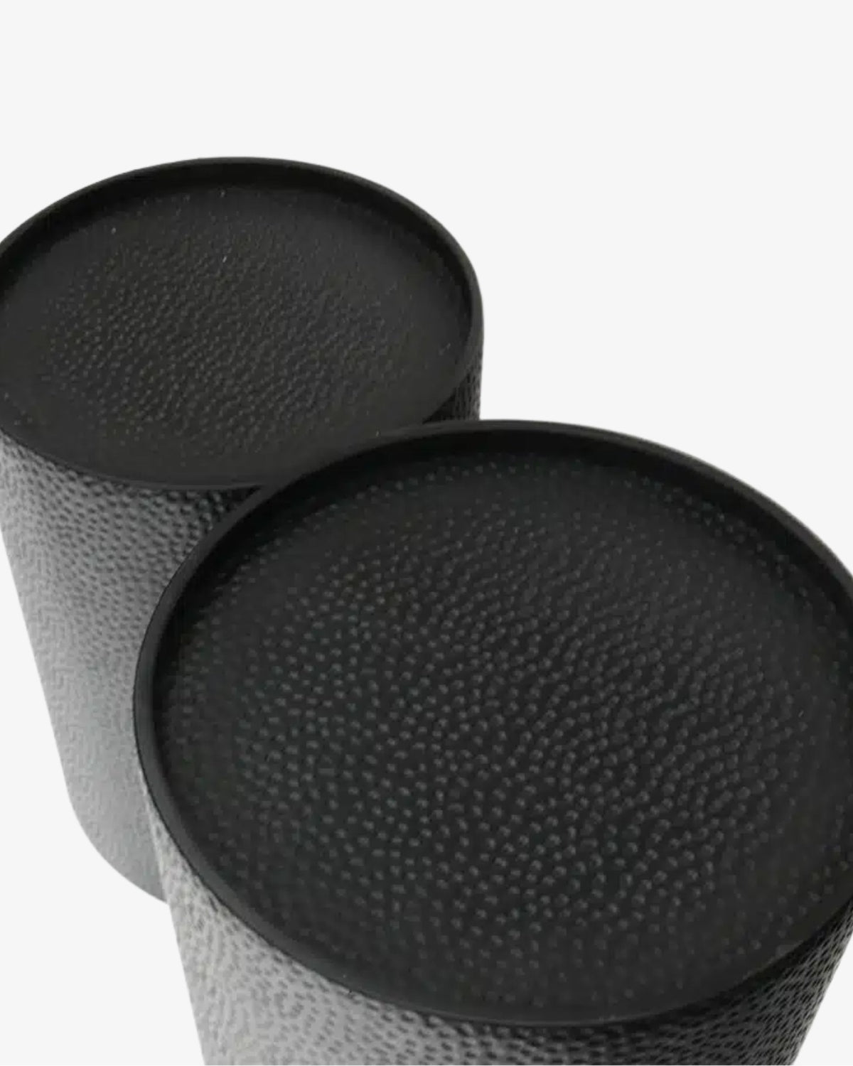 Drum Black Side Tables - Set of 2