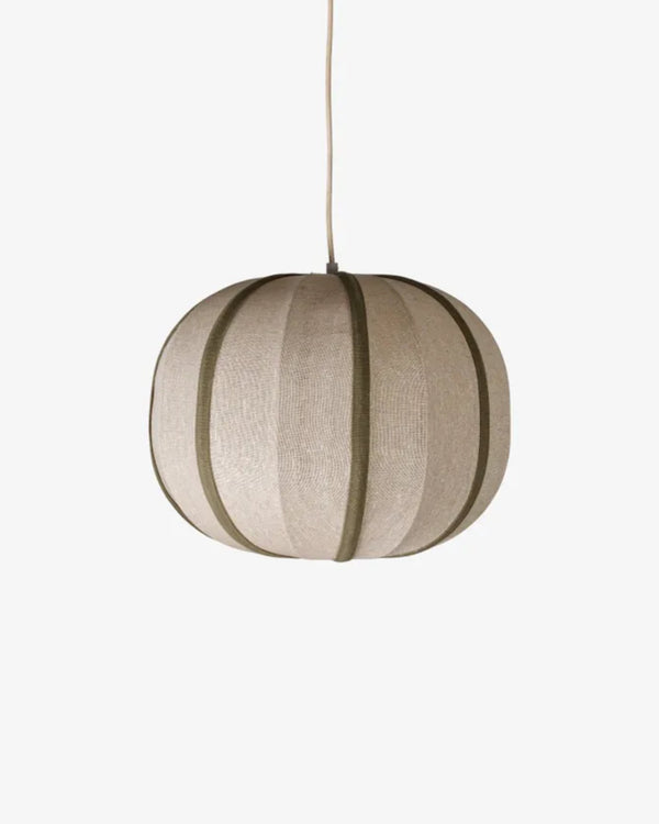 Thea Sphere Olive & Natural Pendant