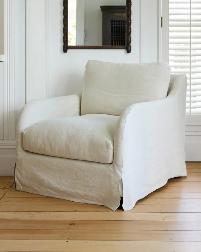 Hastings Slipcover Armchair - Natural