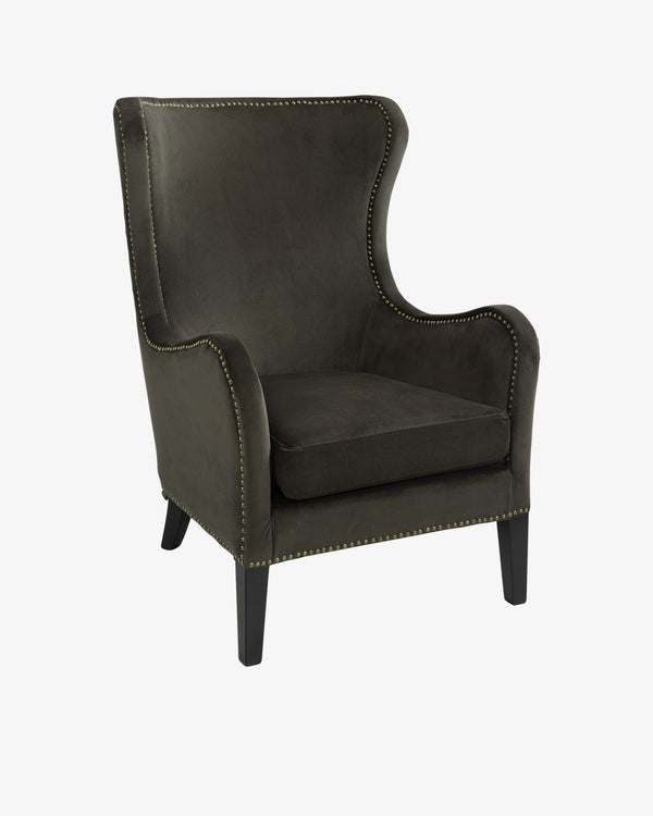 Artwood Mischa Armchair - Dark Brown Velvet