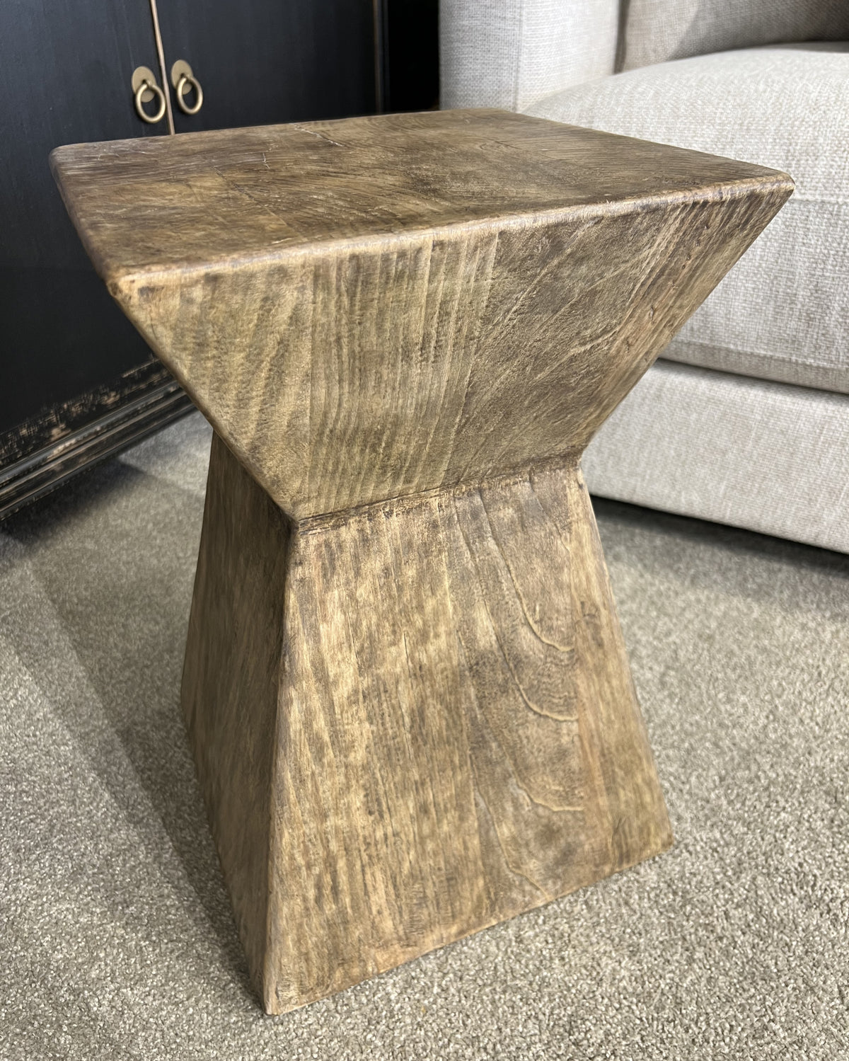 Alton Side Table - Aged Brown