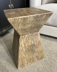 Alton Side Table - Aged Brown