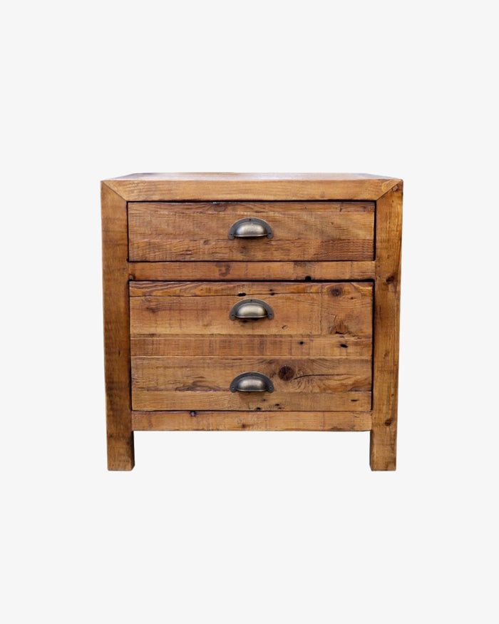 Printmaker Side Table - 2 Drawer