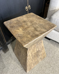 Alton Side Table - Aged Brown
