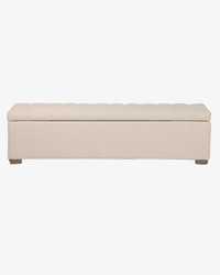 Harvey Blanket Box / Storage Ottoman - Natural Linen