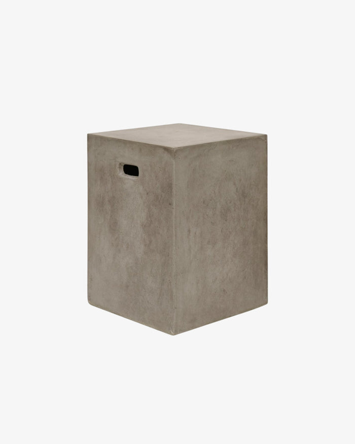 Concrete Rectangle Side Table/Stool - Grey