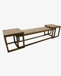 Triplette Oak Nesting Bench Coffee Table