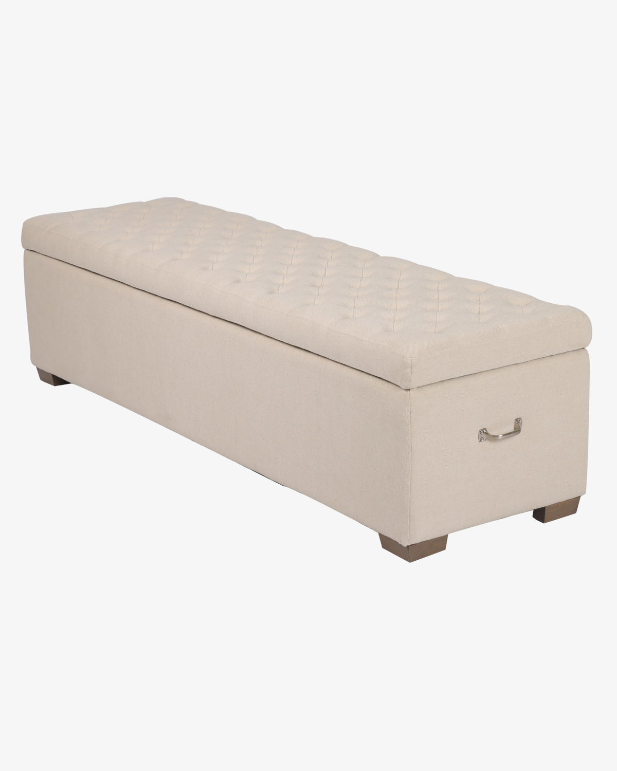 Harvey Blanket Box / Storage Ottoman - Natural Linen